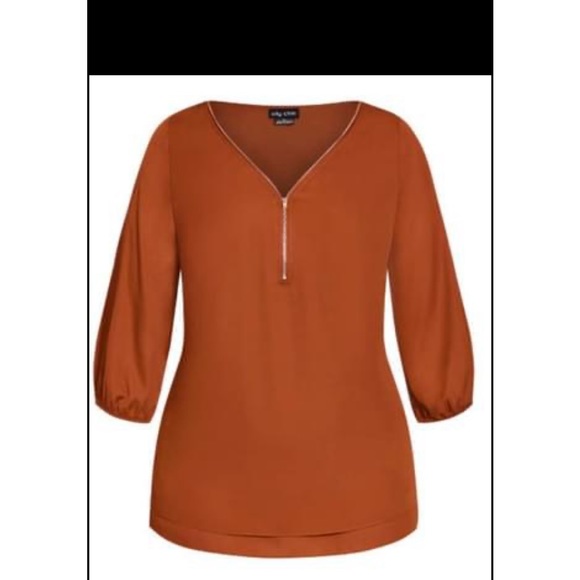 Woman rust top, City chic, size 20, brand new - Picture 1 of 1